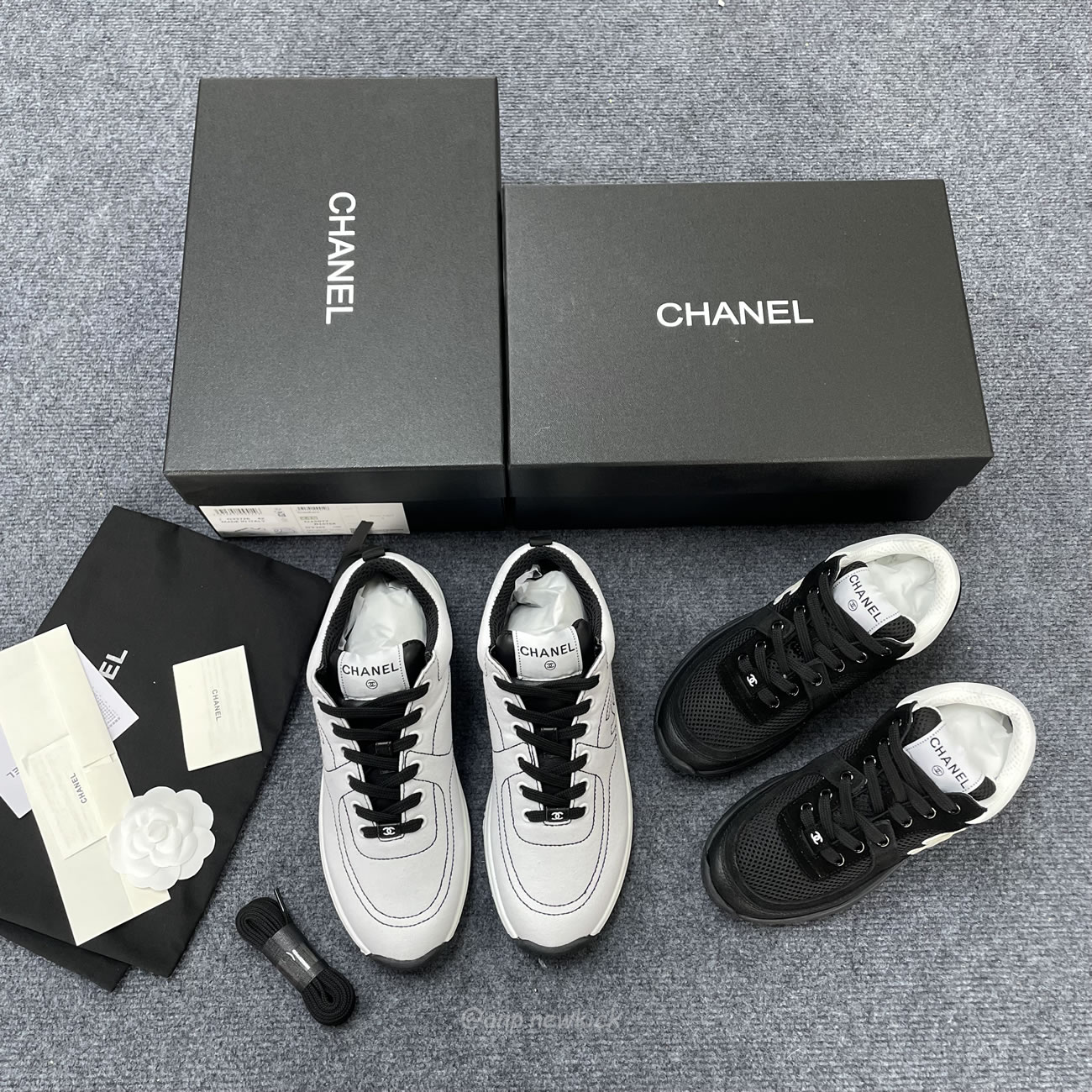 Chanel Low Top Trainer Black White G38299 Y55720 K3845 (4) - newkick.vip